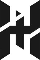 Abstract H Icon Modern Tech Example Future Tech Design vector