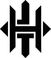 Abstract H Icon Tech Design Layout Shaping Digital World vector