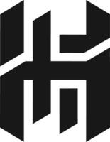 Abstract H Icon Modern Tech Design Essence of Design vector