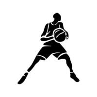 Jump, Shoot, Repeat In Silhouette vector