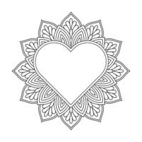 Ornamental Dreamscape Mandala Coloring Book Page vector