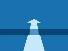arrow points forward with an obstacle gap vector