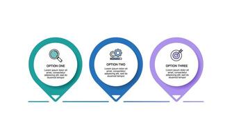 Infographic Check points 3 steps to success. Presentation, Information, Plan and Data. vector