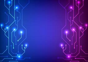 Technology futuristic circuit board background with data, future, digital, network. vector