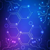 Abstract circuit board technology future background design for futuristic data cyber network electronic internet of things. vector
