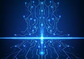 Technology circuit board background. future digital network concept. vector