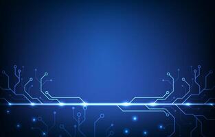 Abstract circuit board technology and future design for futuristic data network background electronic. vector