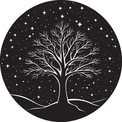 Abstract Single Tree Silhouette