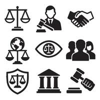 set of BW icon design for the last time vector