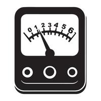 Analog Meter Gauge Illustration for Measurements and Precision vector