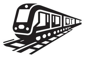 Commuter Train Illustration A Rapid Transit Solution vector