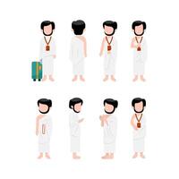 Set Of Pilgrimage Character vector