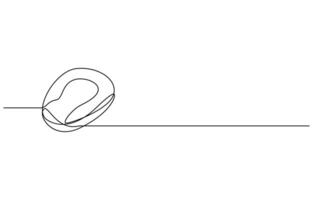 bedpan one line art draw vector