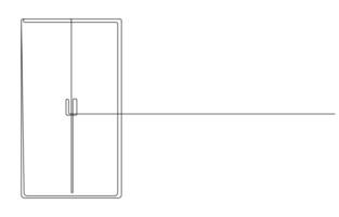 wardrobe or cabinet with shelves vector