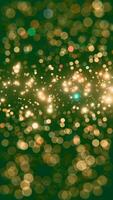 Golden bokeh background with sparkles video