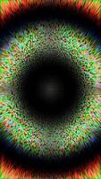 A colorful abstract of an eye video