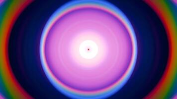 a black with a white circle in the center video