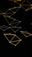 a black background with a line of lines video