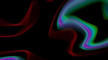 a colorful abstract painting of a red and blue swirl video