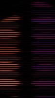 a black background with a red and orange line video