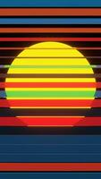 a colorful sunset with the sun shining brightly video