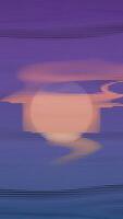 a painting of a sunset with clouds in the sky video