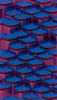 a blue and red background with many red and blue squares video