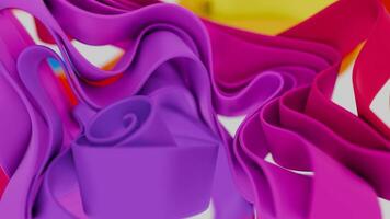 a colorful abstract background with many different colored ribbons video