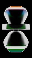 a pair of glasses with a reflection on them video