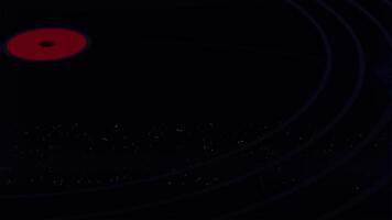 a red disk is in the middle of a black background video