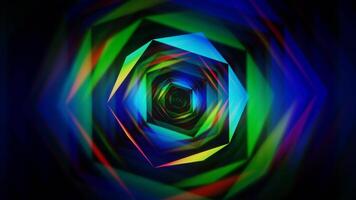 a colorful abstract background with a circular shape video