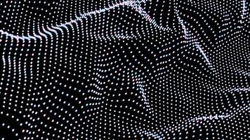 a black background with a pattern of small white dots video