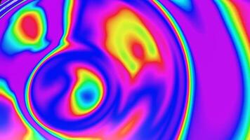 a psychedelic image of a circular object with a rainbow color video