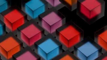 a colorful background with many squares and squares video