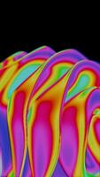 close up of a colorful object on a black background video