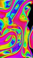 a psychedelic image of a woman's face in a colorful swirl video