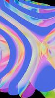 a computer screen with a colorful swirl pattern video