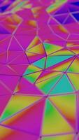 a colorful with many different colored shapes video
