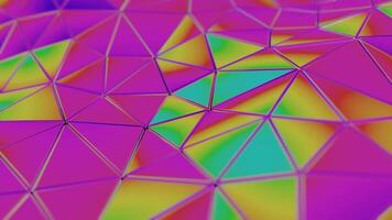 a colorful background with many triangles video