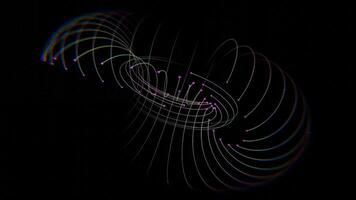 a black background with a bunch of circles video