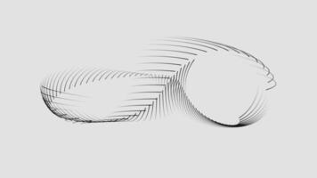 a drawing of a ball on a white background video