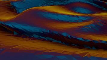 a 3d image of a blue and orange pattern video