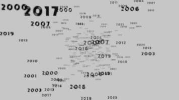 a number of numbers on a white background video