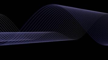 a blue wave is shown in the shape of a wave video