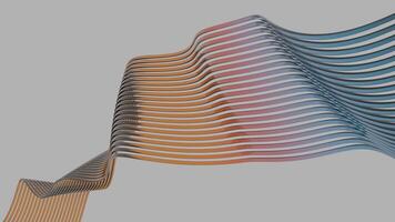 a 3d image of a wave of colored lines video