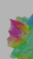 a colorful abstract design with a white background video