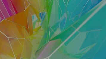 abstract colorful geometric shapes in a colorful background video