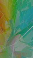 a colorful abstract background with a broken glass video
