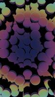 a circular pattern with many circles and a green center video