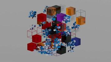 a colorful abstract design with many different colors video